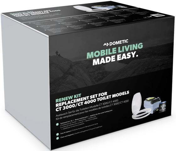KASETA TOALETY DOMETIC RENEW CT 3000/4000 ZESTAW DESKA + KASETA + SASZETKI