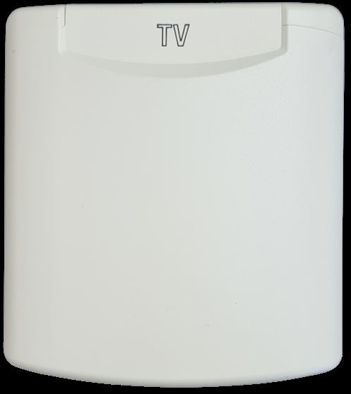 KLAPKA GNIAZDA ZEWNETRZNEGO TV ABL NA MAGNES 145X130MM