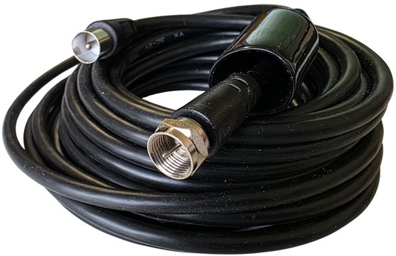 KABEL ANTENOWY KONCENTRYCZNY MISTRAL CZARNY 6m