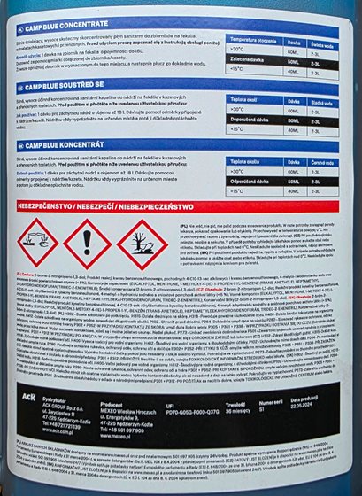 PŁYN ACK CAMP BLUE KONCENTRAT 1L