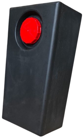 ZBIORNIK NA WODĘ 90L 30x40x80 cm CZARNY