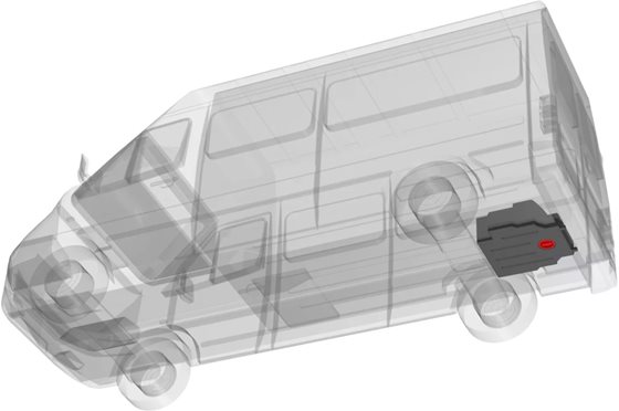 ZBIORNIK NA WODĘ 90L TRANSIT OD 2015 r