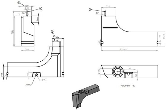 ZBIORNIK NA WODĘ 112L FIAT DUCATO, OPEL MOVANO, FORD TRANSIT, RENAUT MASTER, MERCERS SPRINTER NADKOLE PRAWE