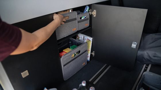 ORGANIZER BERGER MILO MAXI SZARY PUDEŁKO SKŁADANE 2x20L