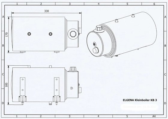 BOJLER ELGENA 3L KB3 12V/200W