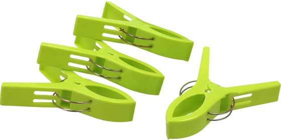 KLAMERKI TURYSTYCZNE BERGER LIMONKOWE 4 szt.