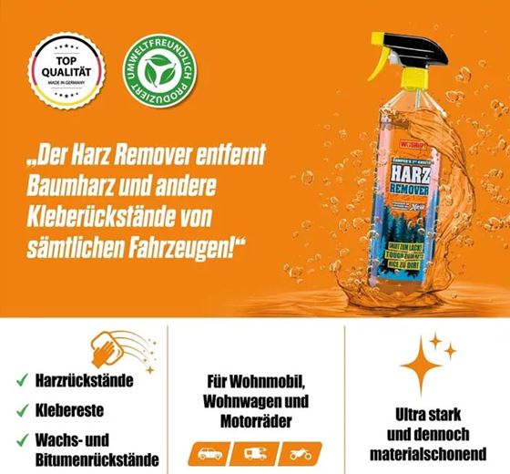 WOSHUP! PŁYN DO USUWANIA ŻYWICY Z POJAZDÓW SPRAY 1l