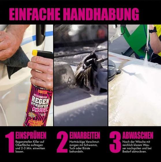 WOSHUP! PŁYN DO USUWANIA SMUG PO DESZCZU SPRAY 1l