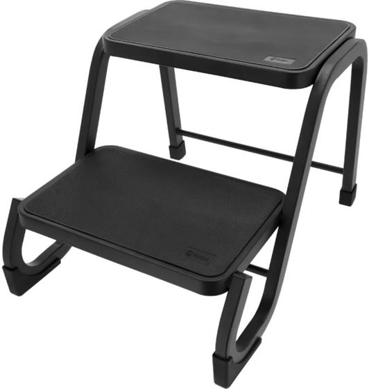 STOPIEŃ WEJŚCIOWY BERGER PODWÓJNY STALOWY CZARNY 38 cm