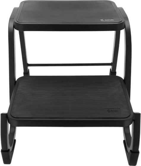 STOPIEŃ WEJŚCIOWY BERGER PODWÓJNY STALOWY CZARNY 38 cm