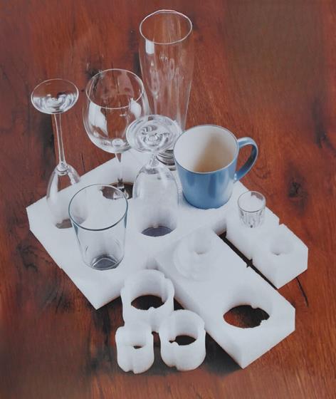 ORGANIZER NA SZKŁO PIANKA 40x50 cm 17 szt.