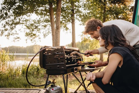 GRILL GAZOWY BERGER WALIZKA 30 mbar CZARNY