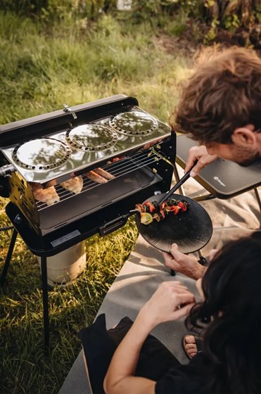 GRILL GAZOWY BERGER WALIZKA 30 mbar CZARNY