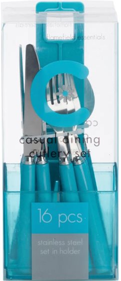 SZTUĆCE FLAMEFIELD AQUA GRANITE NIEBIESKIE 16 szt.