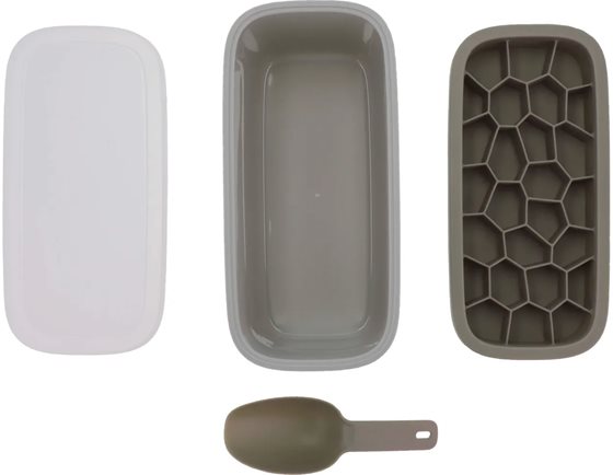 FOREMKA DO LODU BERGER SILIKONOWA Z POKRYWKĄ SZARA