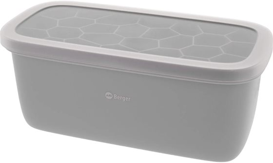 FOREMKA DO LODU BERGER SILIKONOWA Z POKRYWKĄ SZARA