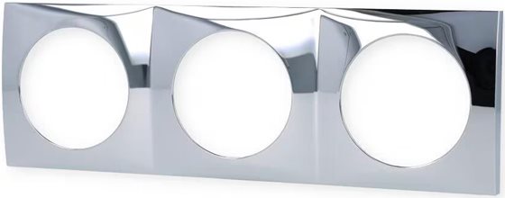 RAMKA GNIAZDA BERKER POTRÓJNA CHROM POŁYSK