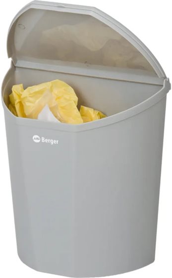 KOSZ NA ŚMIECI BERGER SZARY 6L