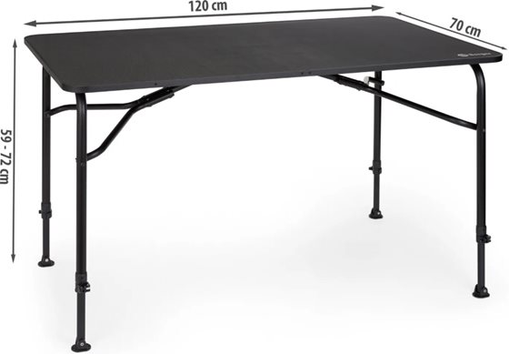 STÓŁ BERGER 120x70 cm TORNIO 3 KARBON SUPER LIGHT