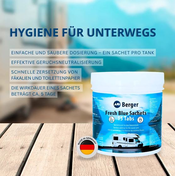 SASZETKI BERGER FRESH BLUE 15 szt.