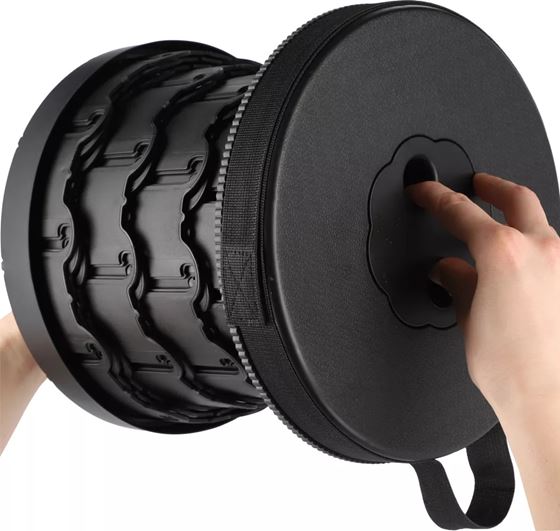 KRZESEŁKO BERGER SKŁADANE STOŁEK TELESKOPOWY CZARNY