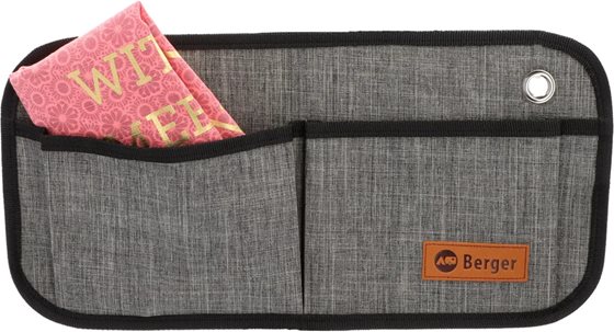 ORGANIZER BERGER MILO 2 TORBA WISZĄCA SZARA 40x20 cm
