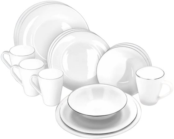 ZESTAW OBIADOWY BERGER SILENZA OPAL GLASS 16 szt.