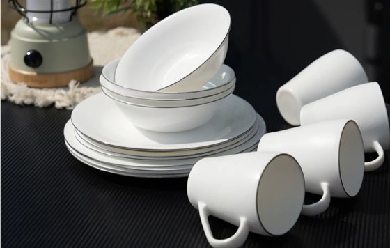 ZESTAW OBIADOWY BERGER SILENZA OPAL GLASS 16 szt.