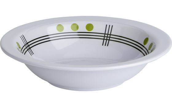 TALERZ BERGER DOTS GŁĘBOKI ZIELONY 22 cm