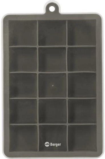 FOREMNKA DO LODU BERGER SILIKONOWA Z POKRYWKĄ SZARA