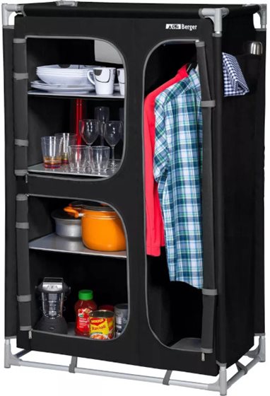 SZAFKA BERGER CZARNA KUCHENNA L OUTLET