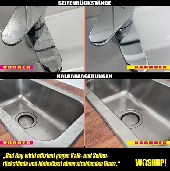 WOSHUP! PŁYN DO USUWANIA KAMIENIA I OSADÓW Z MYDŁA SPRAY 1L