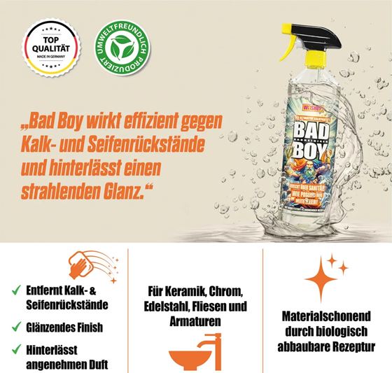 WOSHUP! PŁYN DO USUWANIA KAMIENIA I OSADÓW Z MYDŁA SPRAY 1L