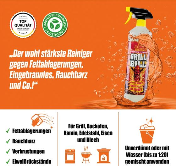 WOSHUP! PŁYN DO CZYSZCZENIA GRILLA SPRAY 1l