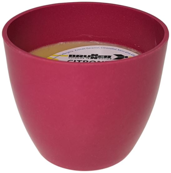 ŚWIECZKA NA KOMARY BRUNNER OLEJEK CYTRYNOWY 12GR RÓŻOWA