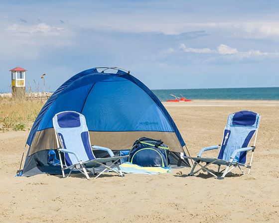 KRZESŁO BRUNNER BULA PLAŻOWE NIEBIESKIE DO 102 kg