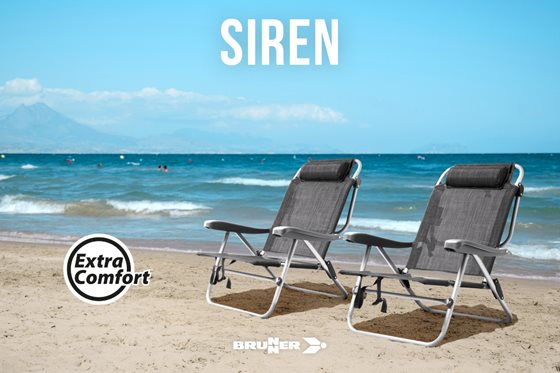 KRZESŁO BRUNNER SIREN NISKIE PLAŻOWE DO 110 kg