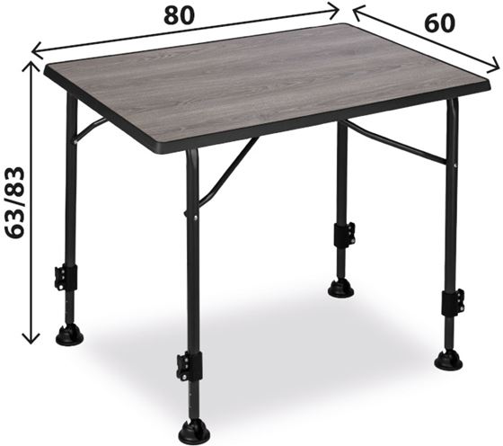 STÓŁ BRUNNER LINEAR GREYWOOD 80