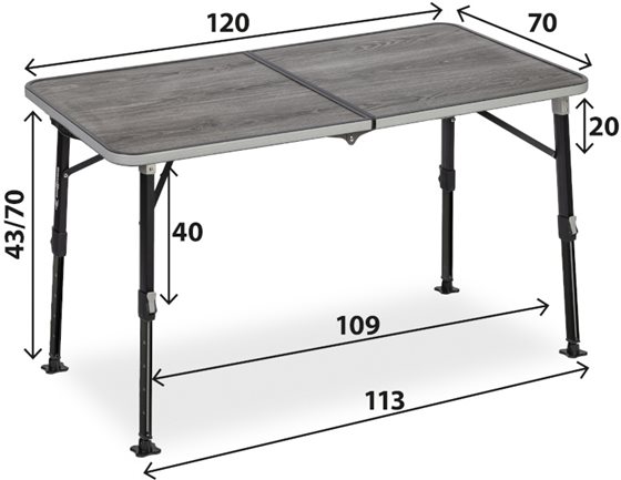 STÓŁ BRUNNER ELUTOP COMPACK 120x70 cm