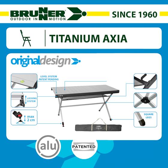 STÓŁ BRUNNER TITANIUM AXIA 4 122x76 cm