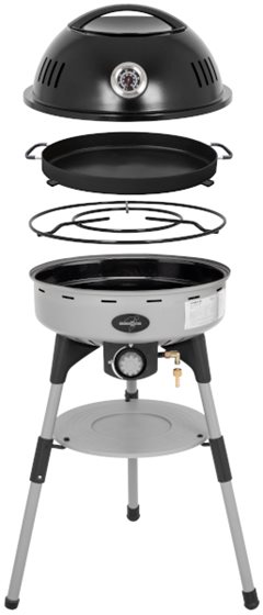 GRILL GAZOWY BRUNNER DEVIL BBQRUISER HT ROUNDPAN 30mbar