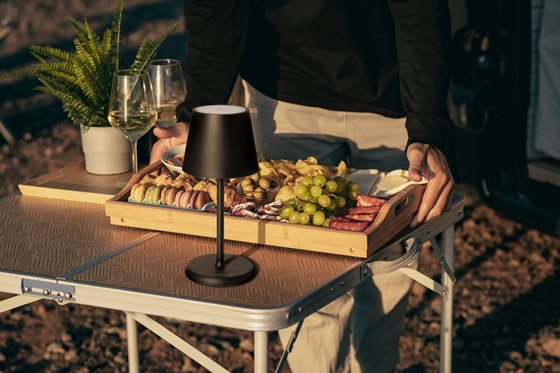 LAMPKA LED BRUNNER LUCIEN USB BRĄZOWA