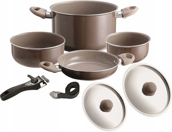 GARNEK ZESTAW 7+1 BRUNNER CHOCOLATE 20 cm
