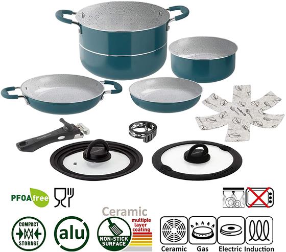 GARNEK ZESTAW 7+1 BRUNNER CAREZZA 22 cm