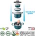 GARNEK ZESTAW 7+1 BRUNNER CAREZZA 22 cm