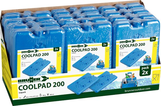 WKŁAD CHŁODZĄCY DO LODÓWEK TURYTYCZNYCH BRUNNER COOL PAD 200 ml 2 szt.