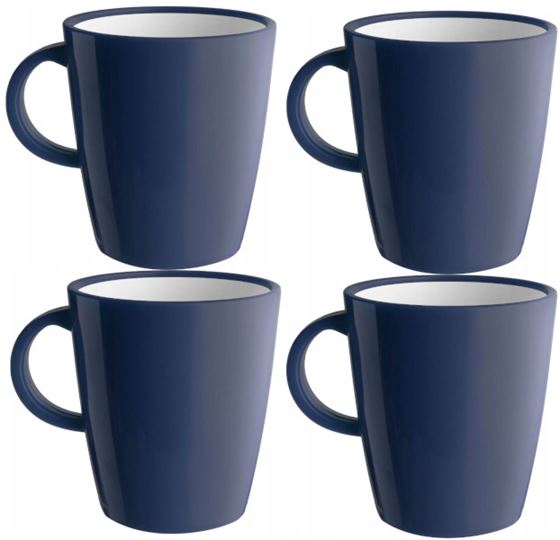KUBEK BRUNNER MUG ABS GRANAT 300 ml 4 szt.