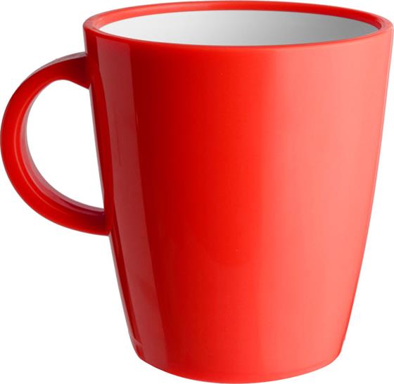 KUBEK BRUNNER MUG ABS CZERWONY 300 ml 4 szt.