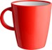 KUBEK BRUNNER MUG ABS CZERWONY 300 ml 4 szt.