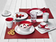 KUBEK BRUNNER MUG ABS CZERWONY 300 ml 4 szt.